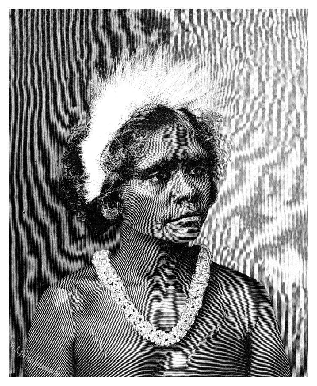En aboriginsk kvinne, 1886. av WA Hirschmann