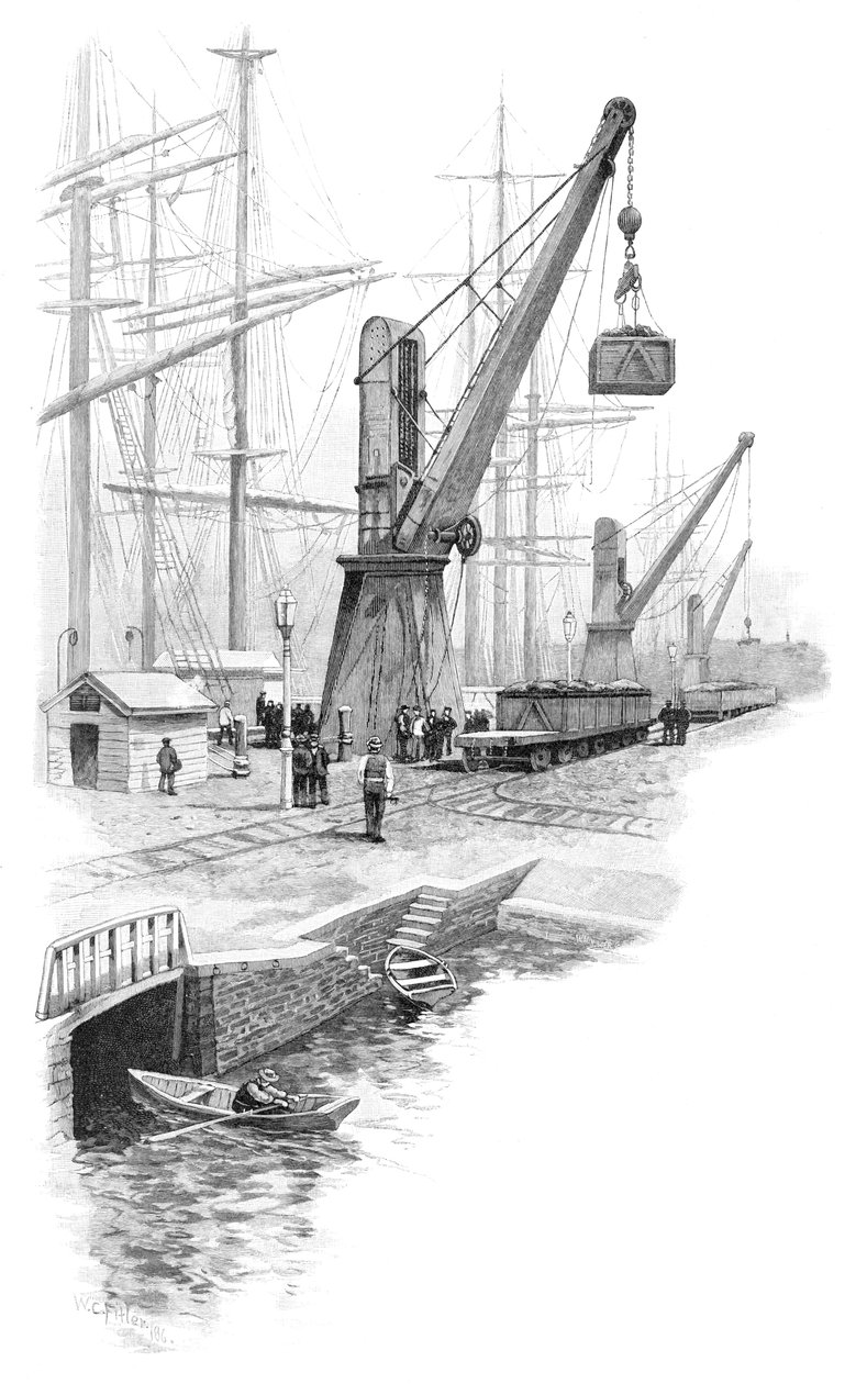 Laster kull i Newcastle, New South Wales, Australia, 1886. av WC Fitler