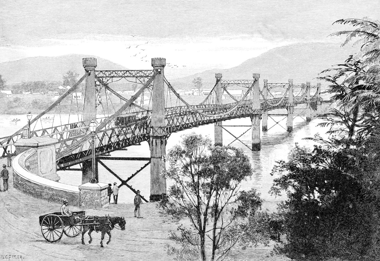 The Bridge, Rockhampton, Queensland, Australia, 1886 av WC Fitler
