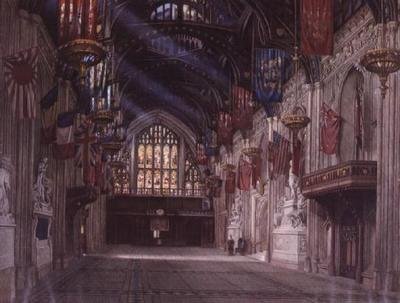 Interiøret i Guildhall av W.D. Radcliffe Beresford