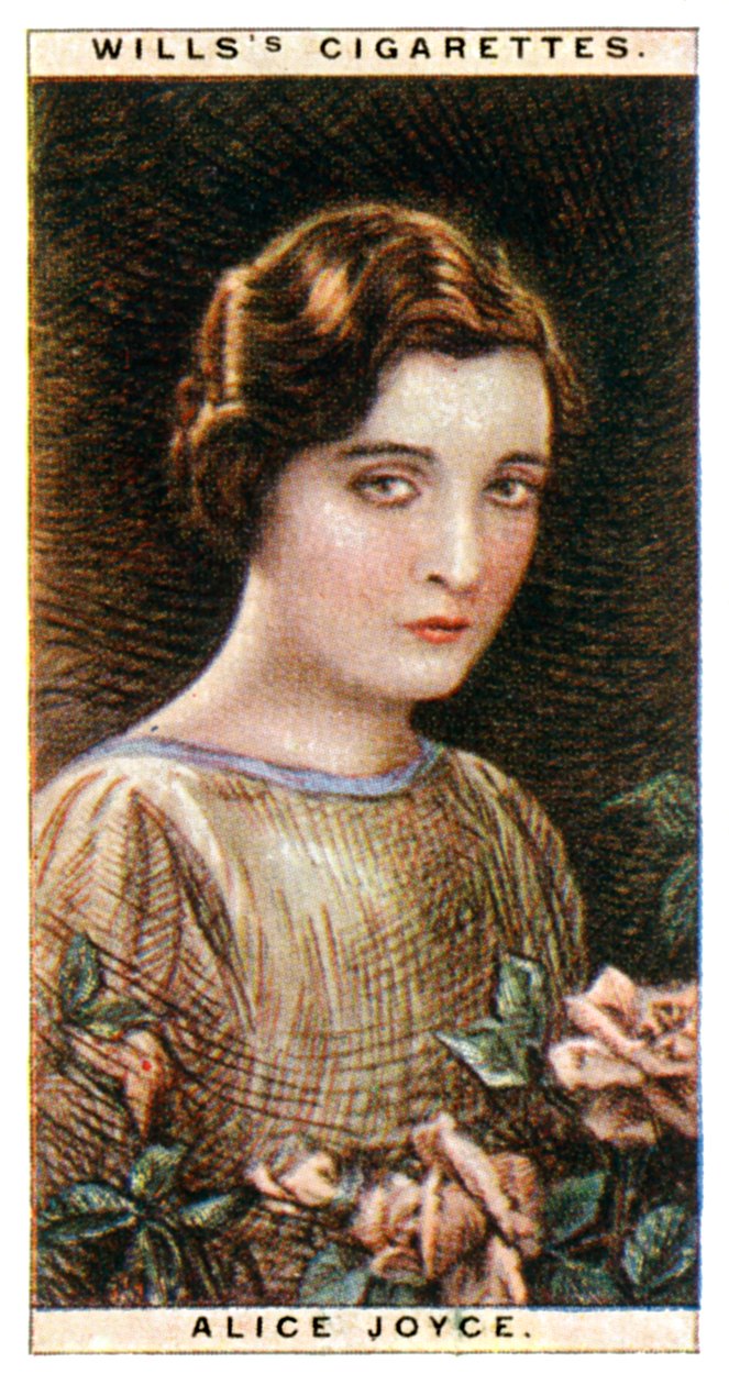Alice Joyce 1890-1955, amerikansk skuespillerinne, 1928. av WD and HO Wills