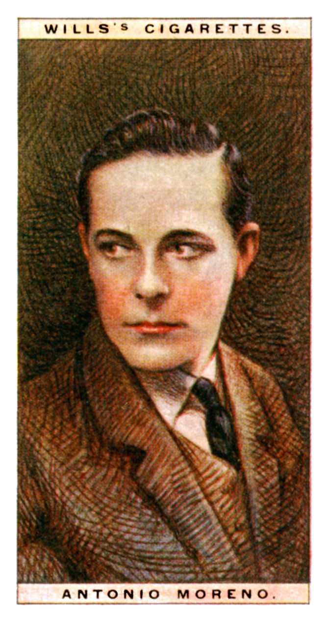 Antonio Moreno 1887-1967, spansk skuespiller, 1928. av WD and HO Wills