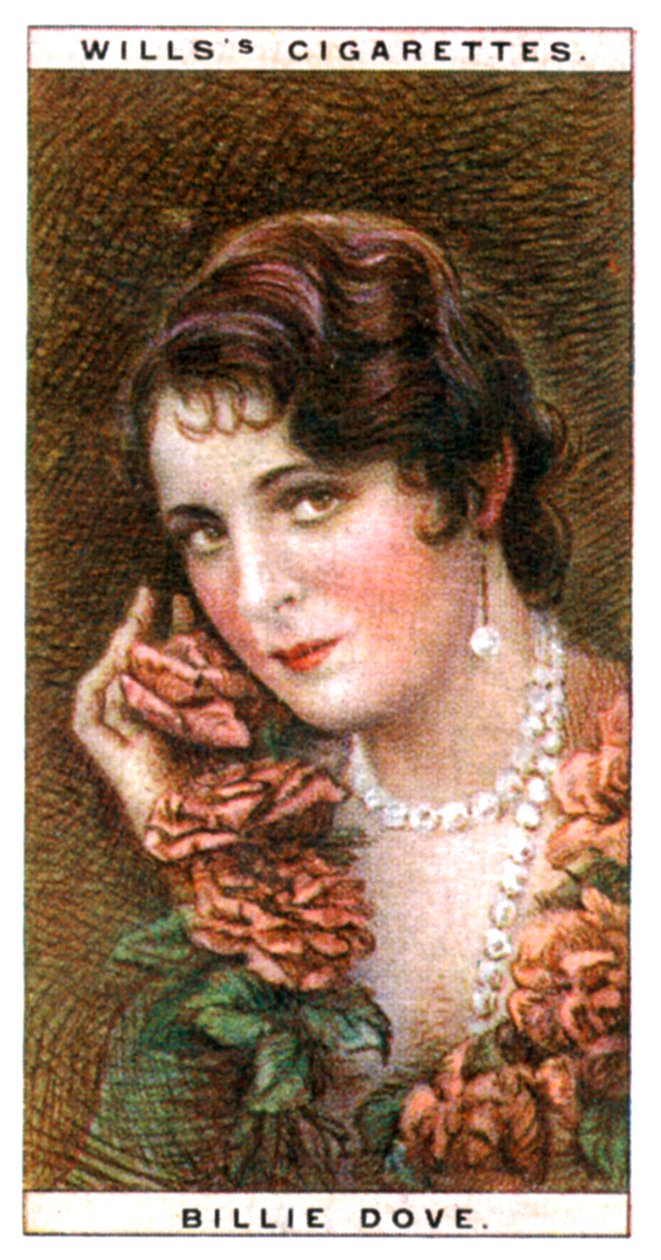 Billie Dove 1903-1997, amerikansk skuespillerinne, 1928. av WD and HO Wills