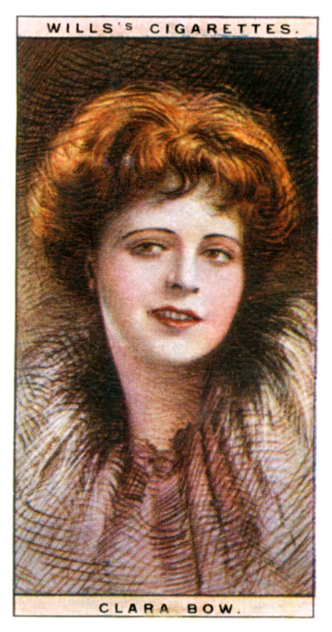 Clara Bow 1905-1965, amerikansk skuespillerinne og sexsymbol, 1928. av WD and HO Wills