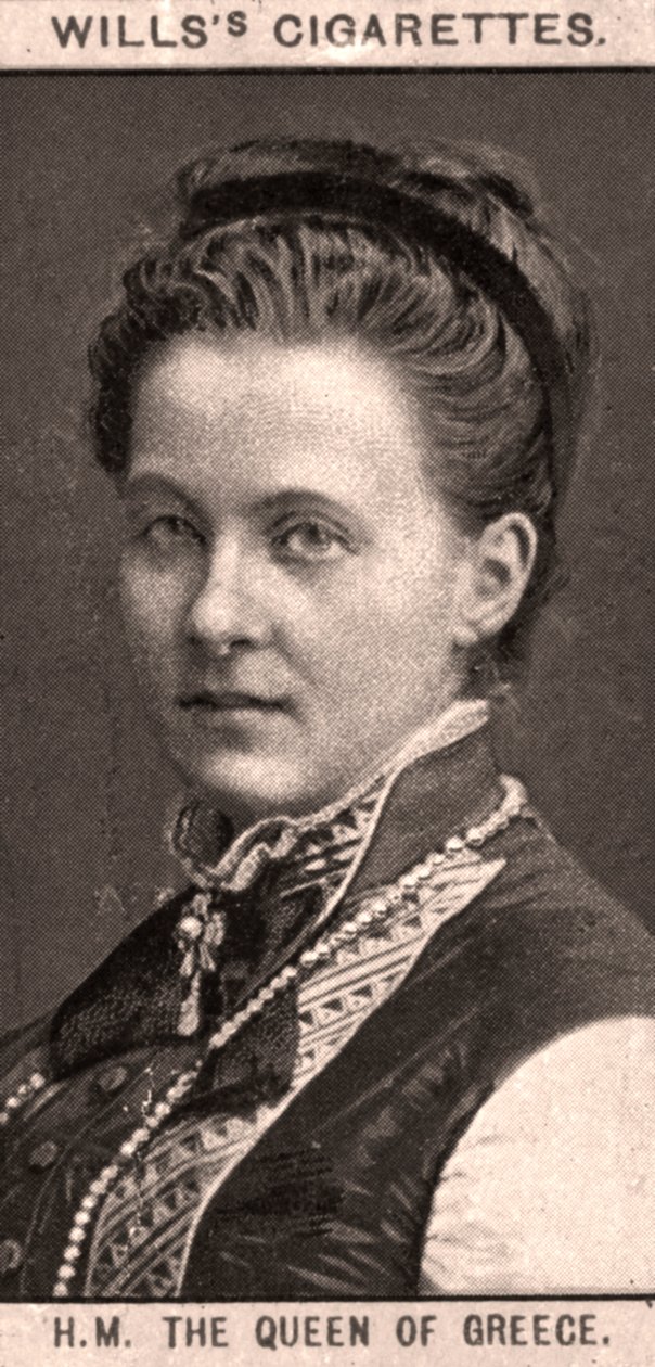 H.M. Dronningen av Hellas, 1908. av WD and HO Wills