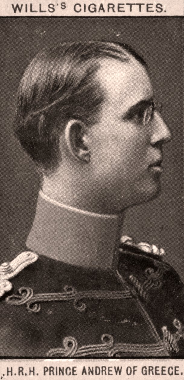 H.R.H Prins Andrew av Hellas, 1908. av WD and HO Wills