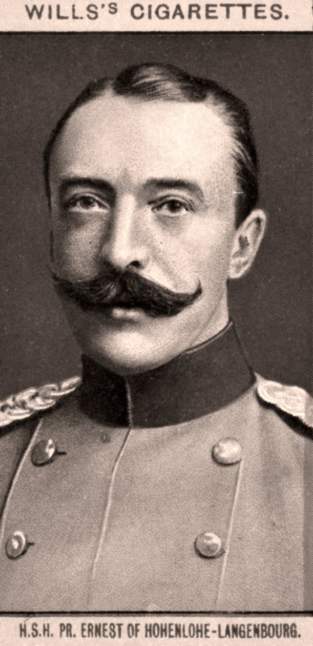 H.S.H, PR. Ernest av Hohenlohe-Langenbourg, 1908. av WD and HO Wills