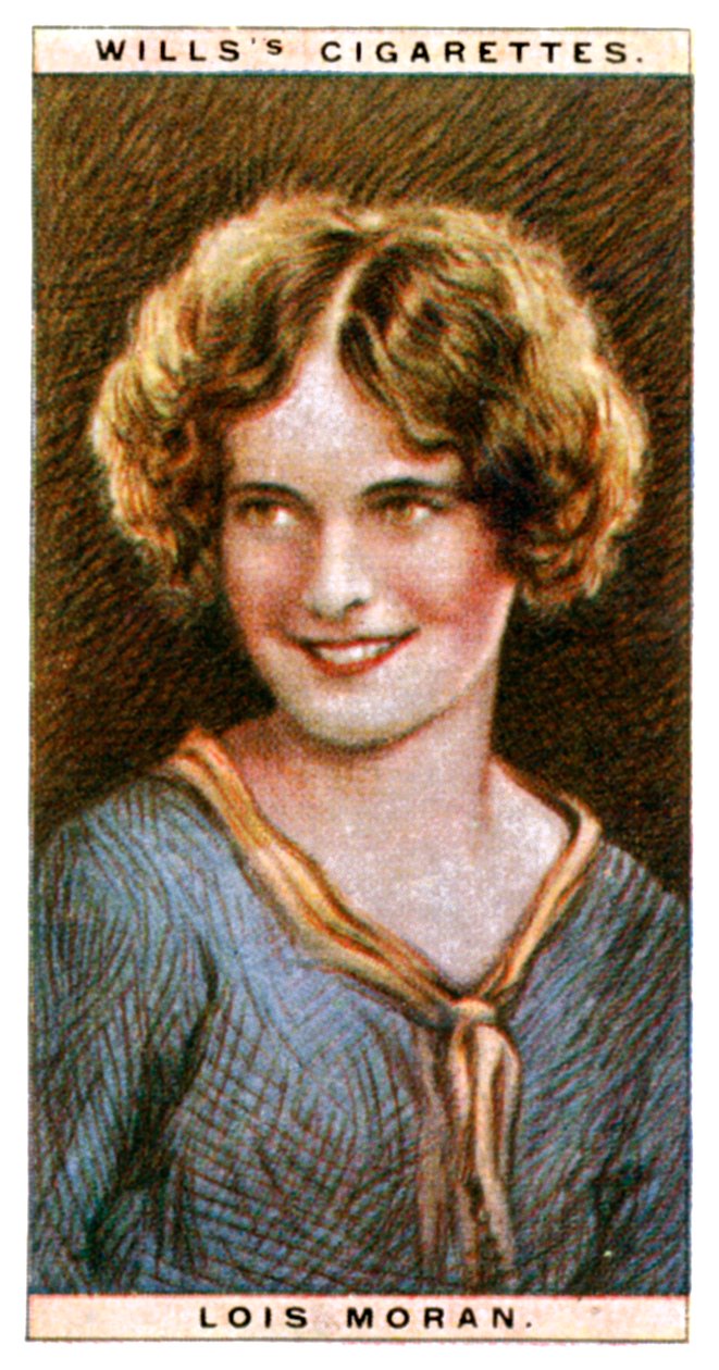 Lois Moran 1909-1990, amerikansk skuespillerinne, 1928. av WD and HO Wills