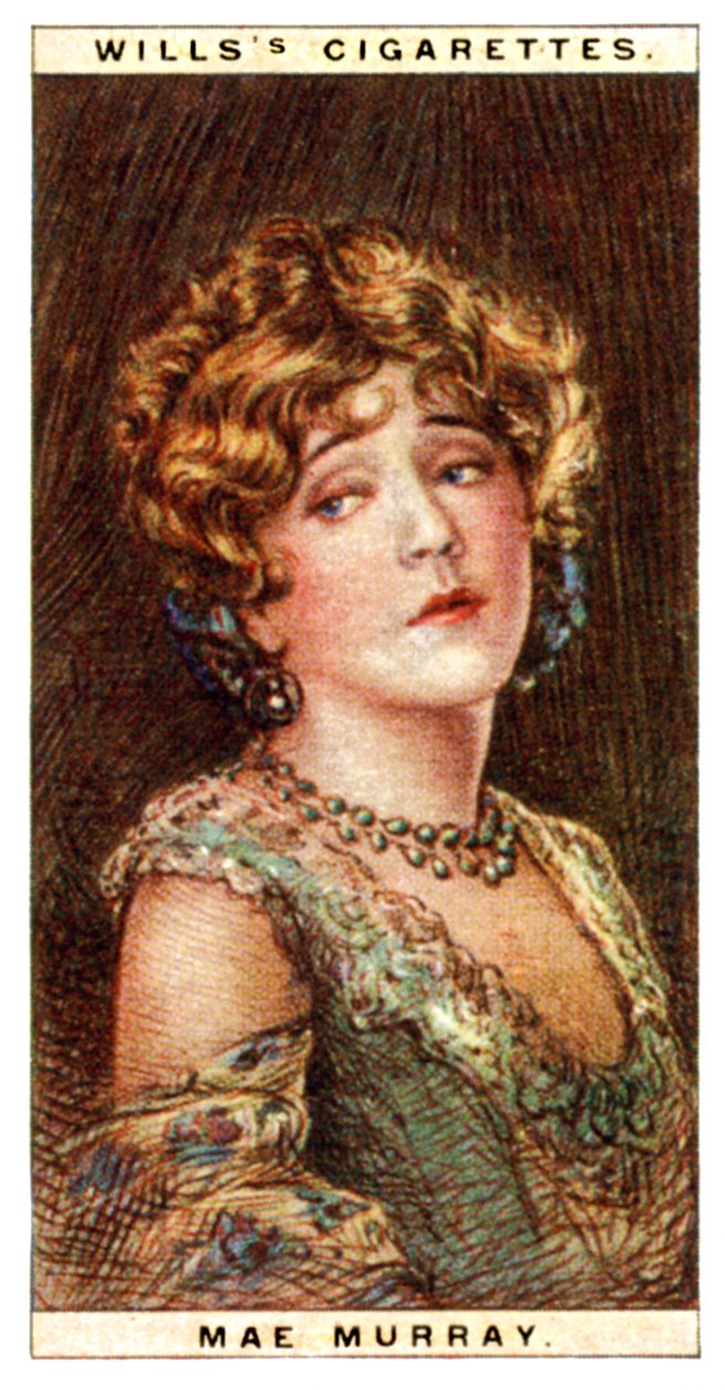 Mae Murray 1889-1965, amerikansk skuespillerinne, 1928. av WD and HO Wills