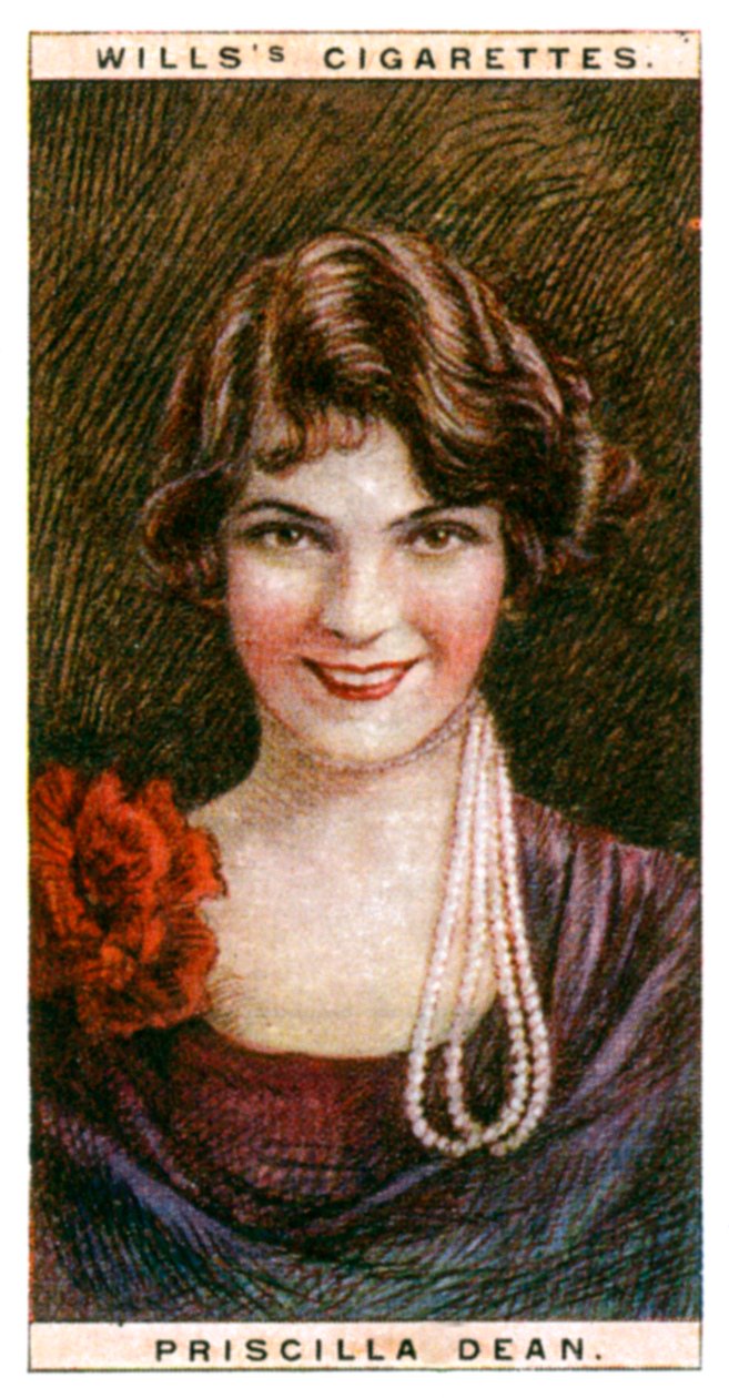 Priscilla Dean 1896-1987, amerikansk skuespillerinne, 1928. av WD and HO Wills
