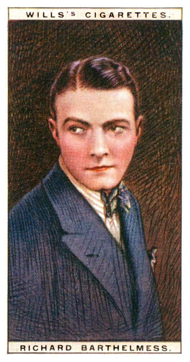 Richard Barthelmess 1895-1963, amerikansk filmstjerne, 1928. av WD and HO Wills