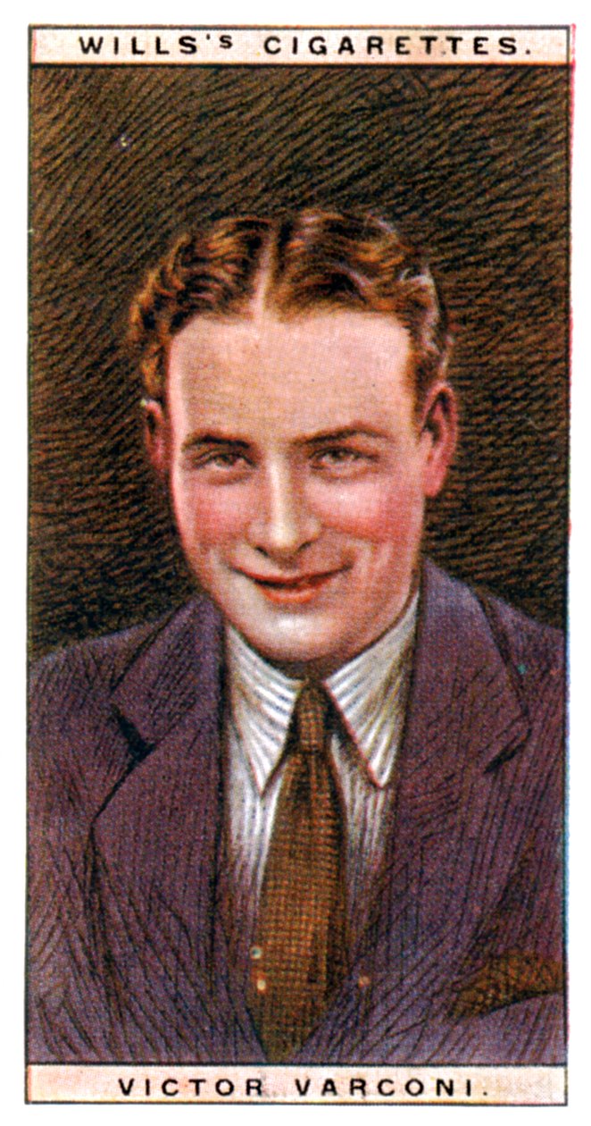 Victor Varconi 1891-1976, ungarsk skuespiller, 1928. av WD and HO Wills