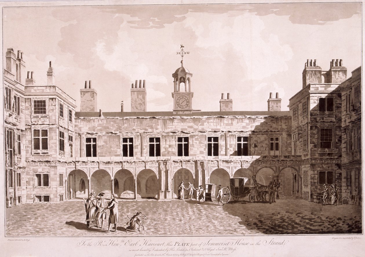 Somerset House, London, 1777 av WG Moss