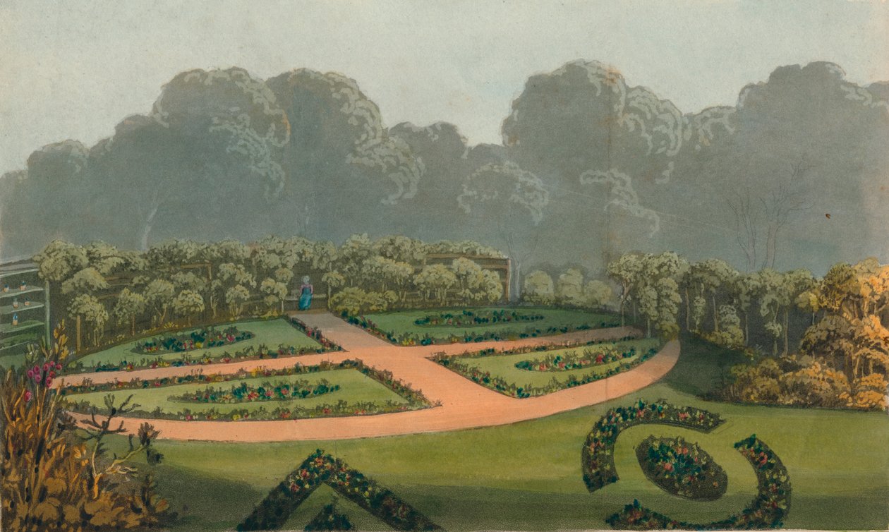 'Frontispice to the Florists Manual', 1822 av WH Timms
