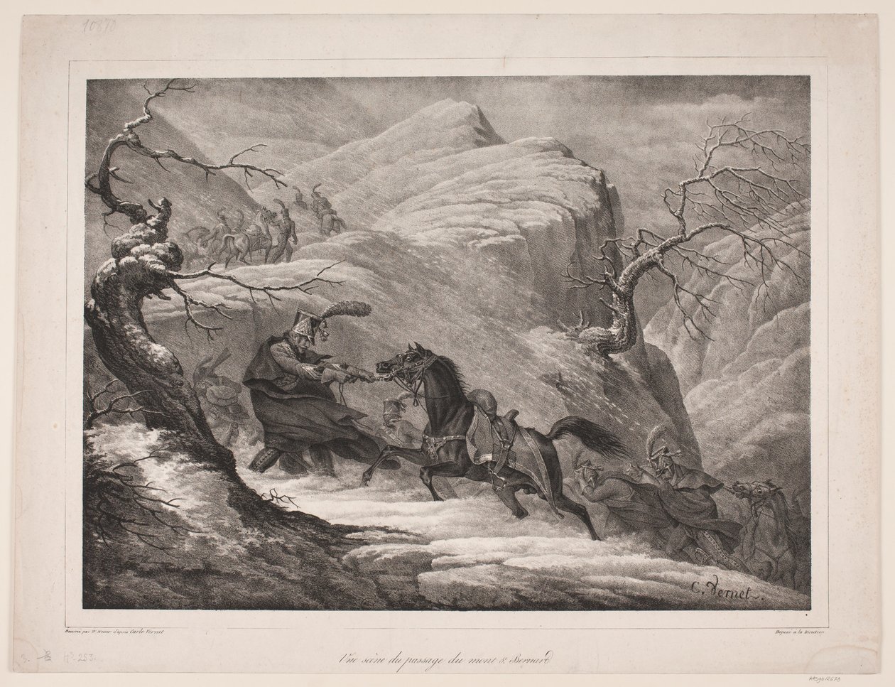 En scene fra Mount St. Bernard Pass av WIlhelm Heuer