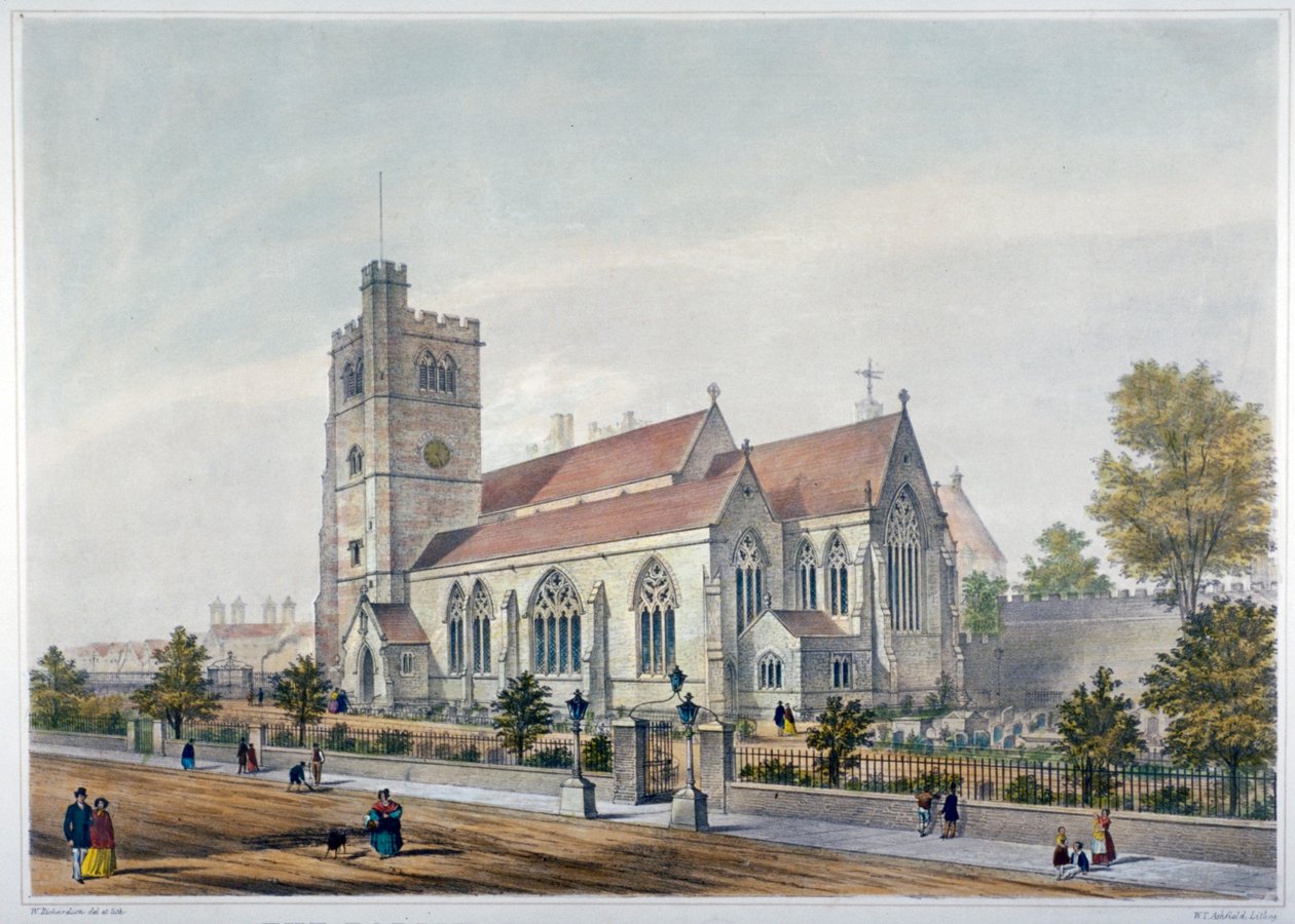 Church of St Mary-at-Lambeth, London, 1851 av WT Ashfield