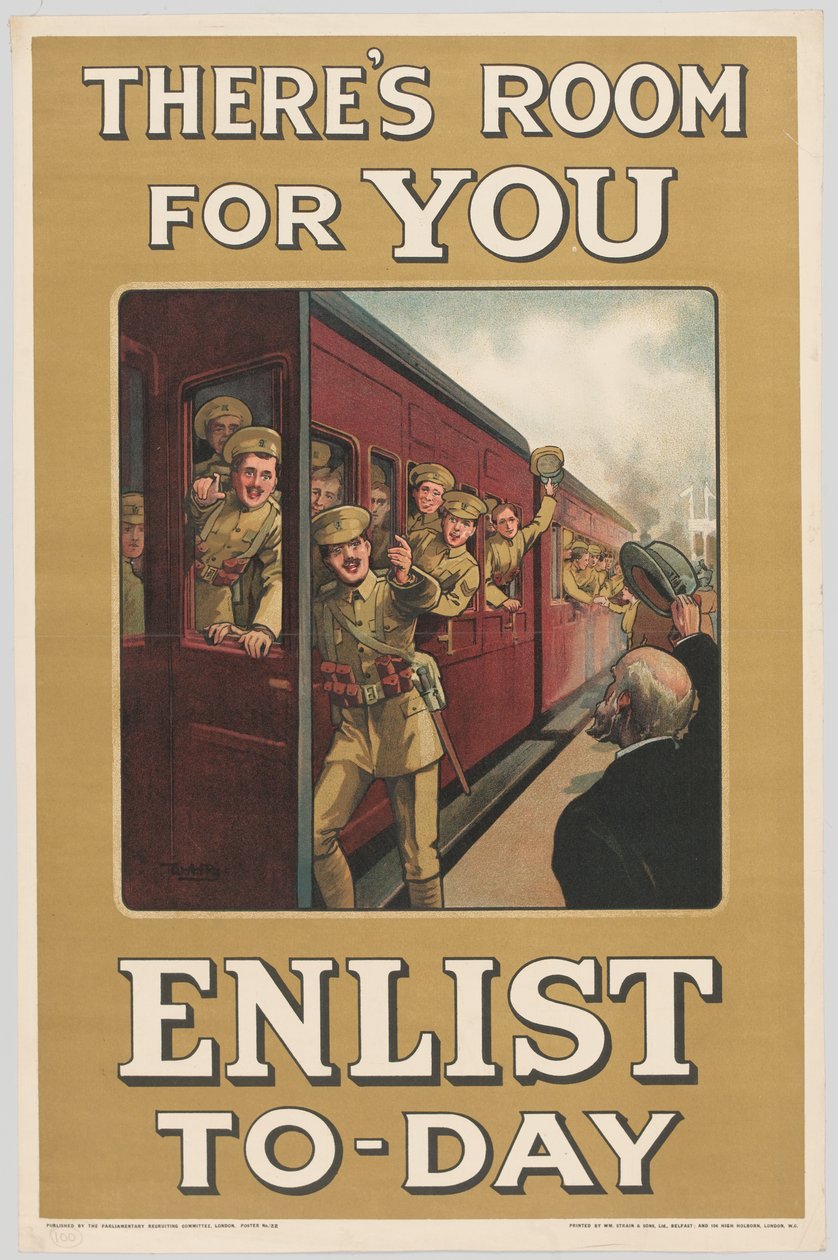 Det er rom for deg verver deg i dag, 1914 av W. A. Fry
