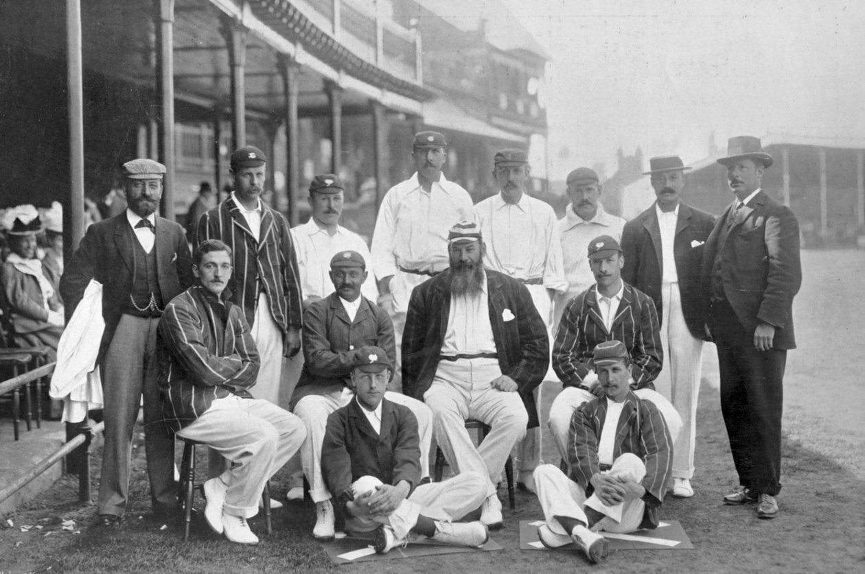 Englands testcricket XI i Nottingham, Nottinghamshire, 1899. av William Albert Rouch