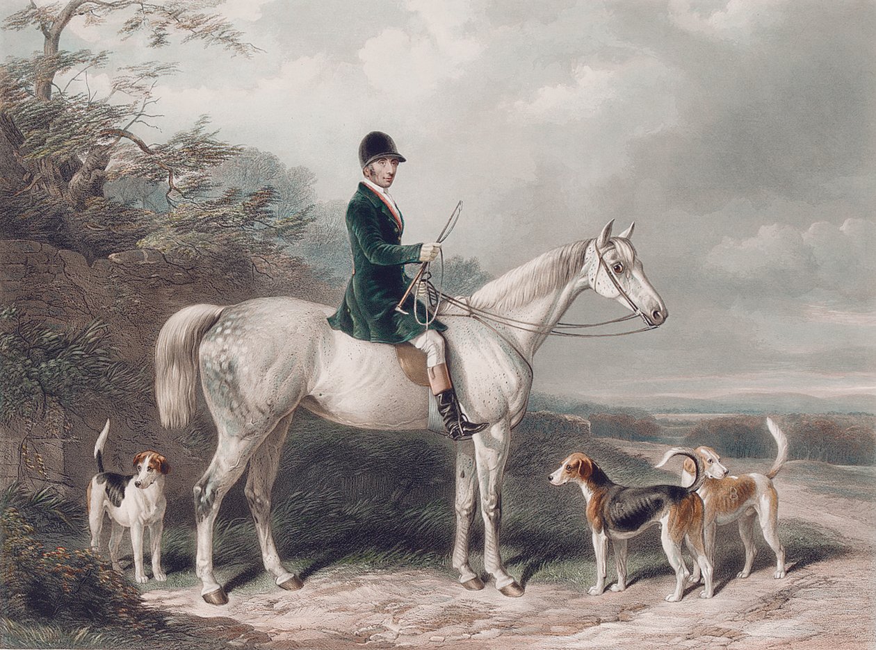 Mr. William Long på Bertha, gravert av E. Hacker, 1849 av W. Barraud