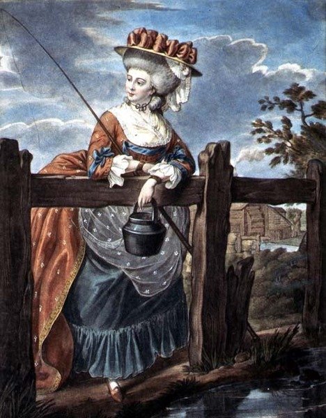 Moter for august, ca. 1790 (akvarell på papir) av W. Belch