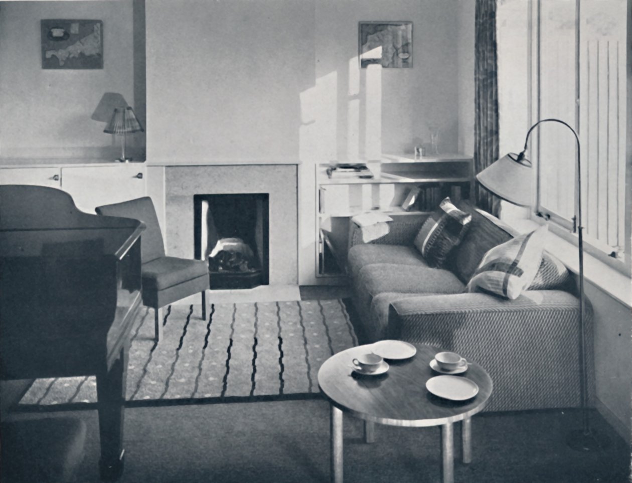 Elsa Booth - Stue som var planlagt å romme et flygelforte, 1939 av W. Dennis Moss