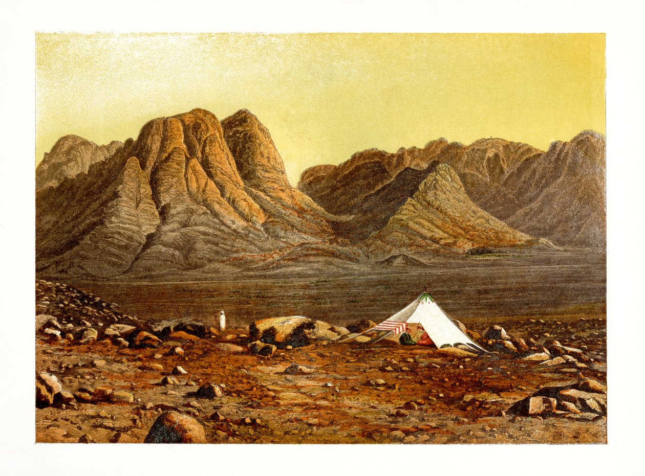 Sinai-fjellet, Egypt, ca 1870. av W. Dickens