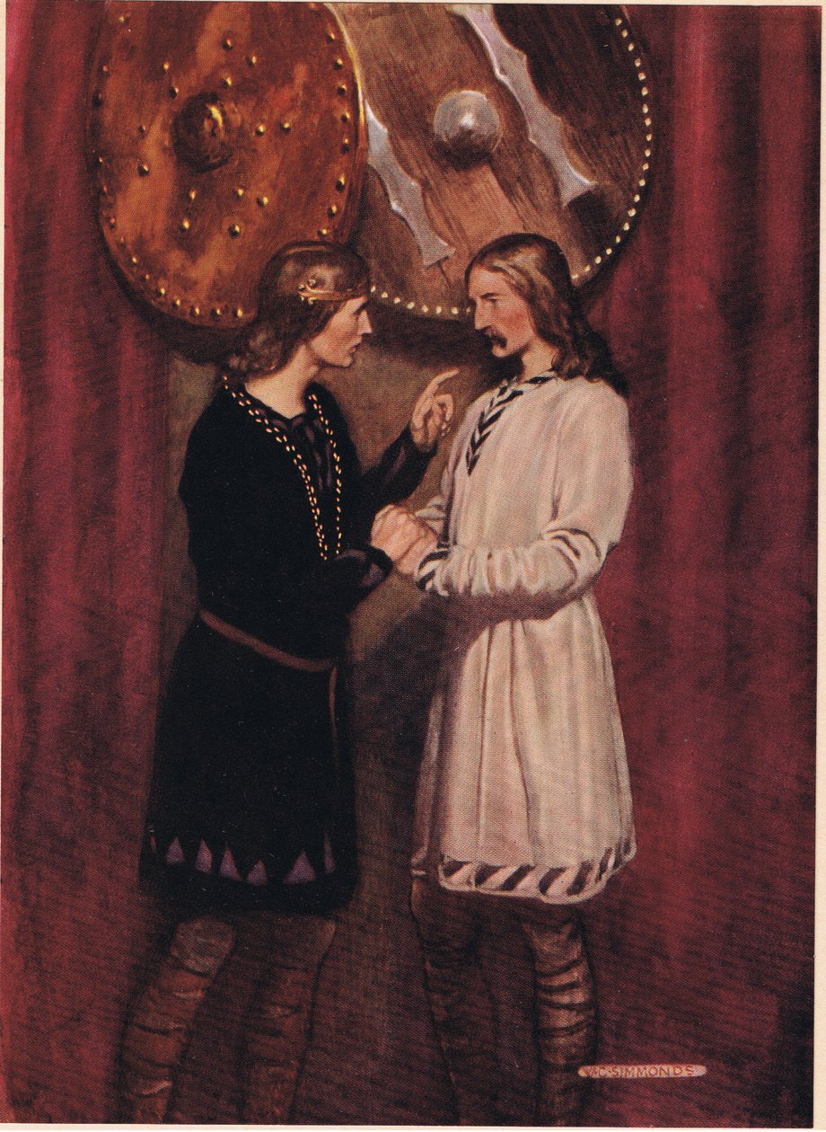 Hamlet snakker med Horatio, fra 