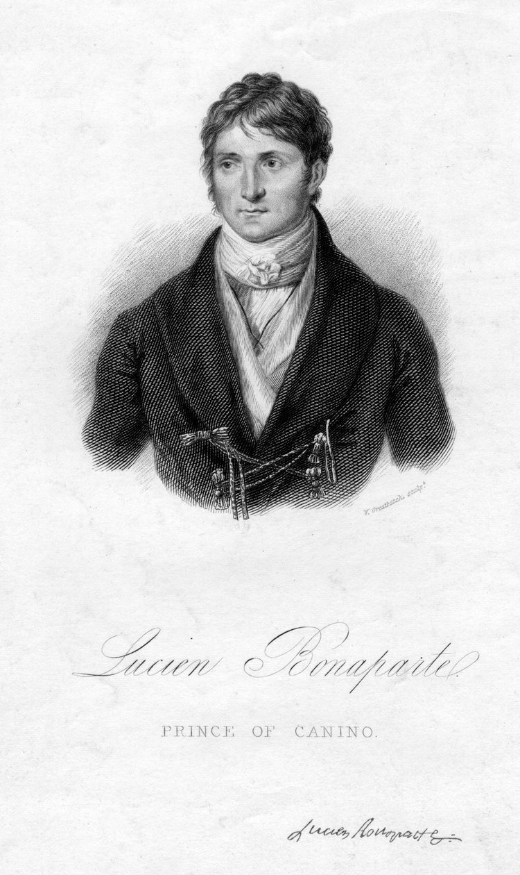 Lucien Bonaparte, prins av Canino, 1800-tallet. av W. Greatbatch