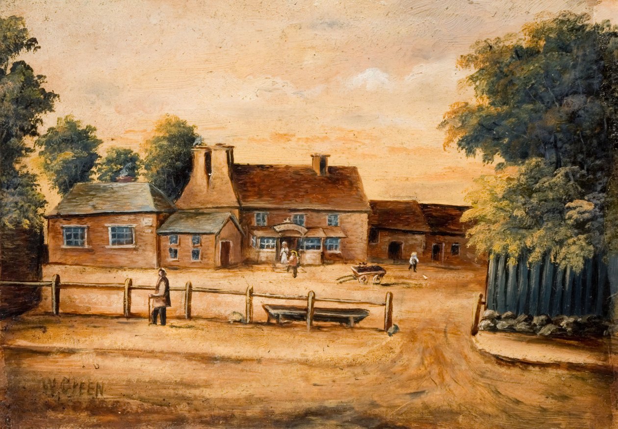 Waggon and Horses Inn, Handsworth, 1800-tallet. av W. Green