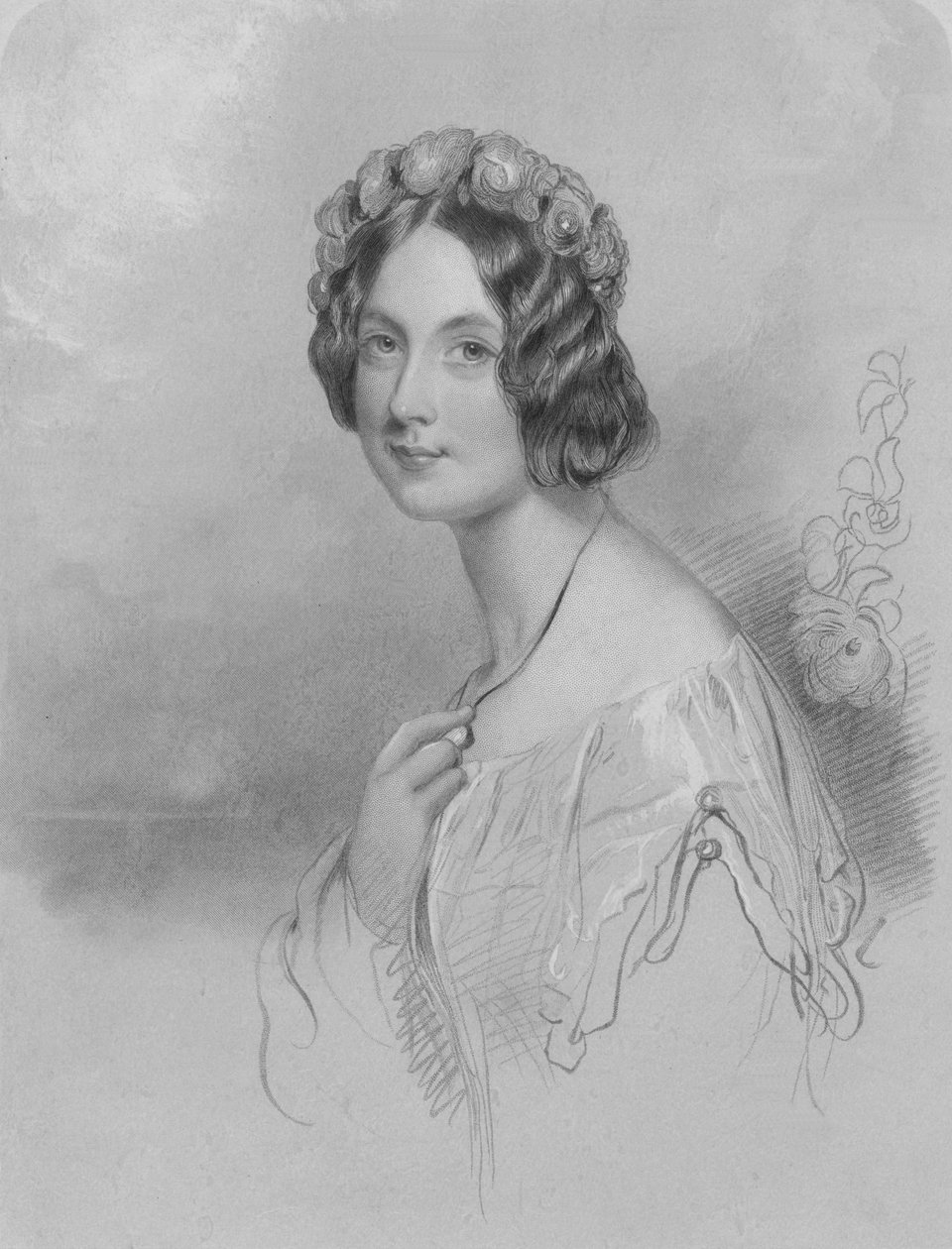 Ærede Helen Duncombe, midten av 1800-tallet. av W. H. Egleton