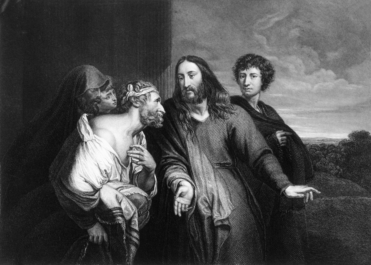 Jesus sa: Var det ikke ti renset, men hvor er de ni, midten av 1800-tallet. av W. H. Egleton