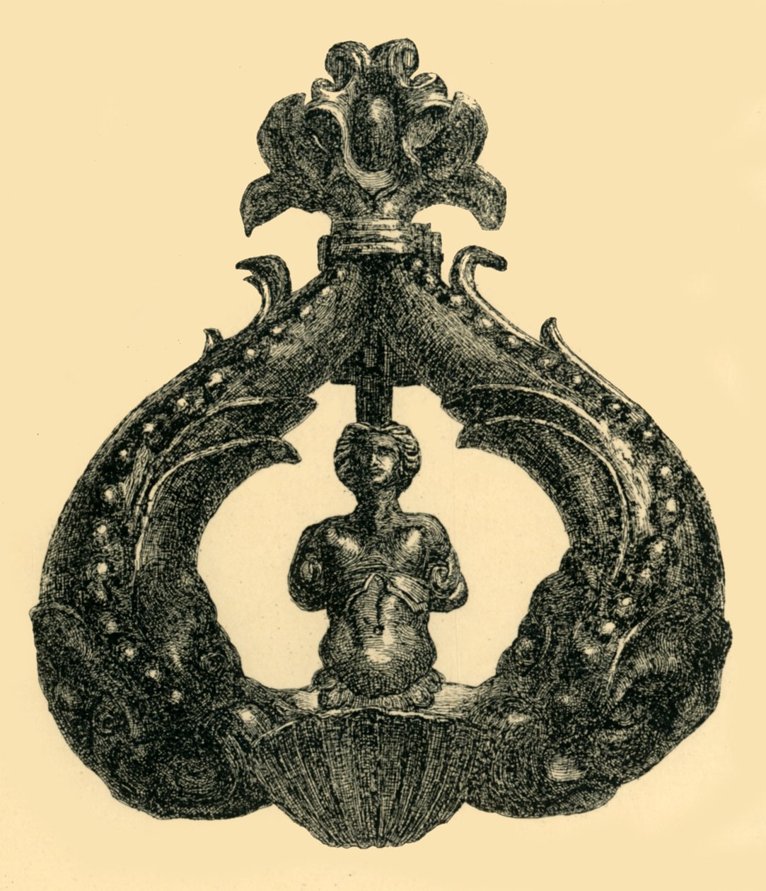 Dørbanker i bronse, c1550-1600, 1881. av W. Harbutt