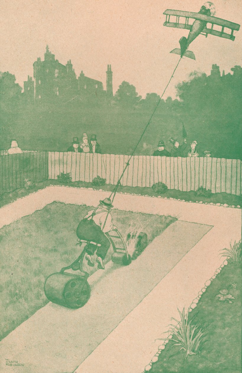 Et hint til Airman Home on Leave, c1918 1919 av William Heath Robinson