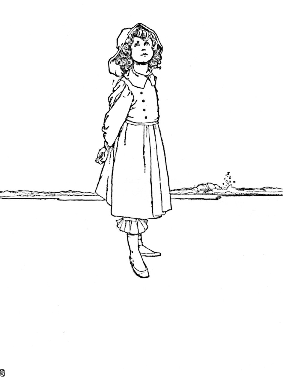 Og Karen var kledd veldig pent, c1930 av William Heath Robinson