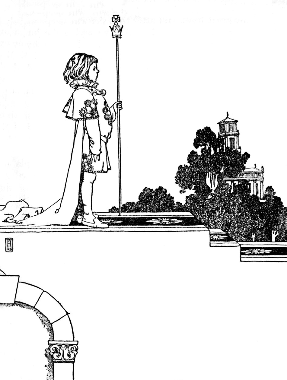 Og jo nærmere de var døren, jo stoltere så de ut, c1930 av William Heath Robinson