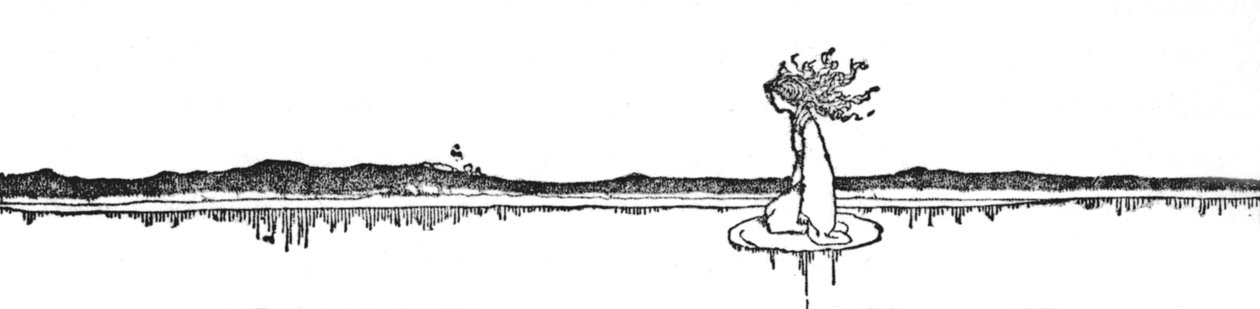 Ikke en båt var å se, c1930 av William Heath Robinson
