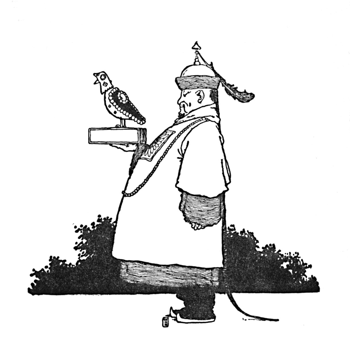 The Chief Imperial Nightingale Bringer, c1930 av William Heath Robinson