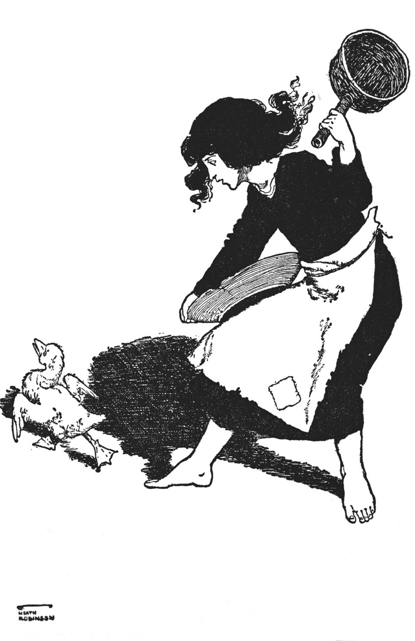 Den stakkars andungen ble foraktet av alle, c1930 av William Heath Robinson