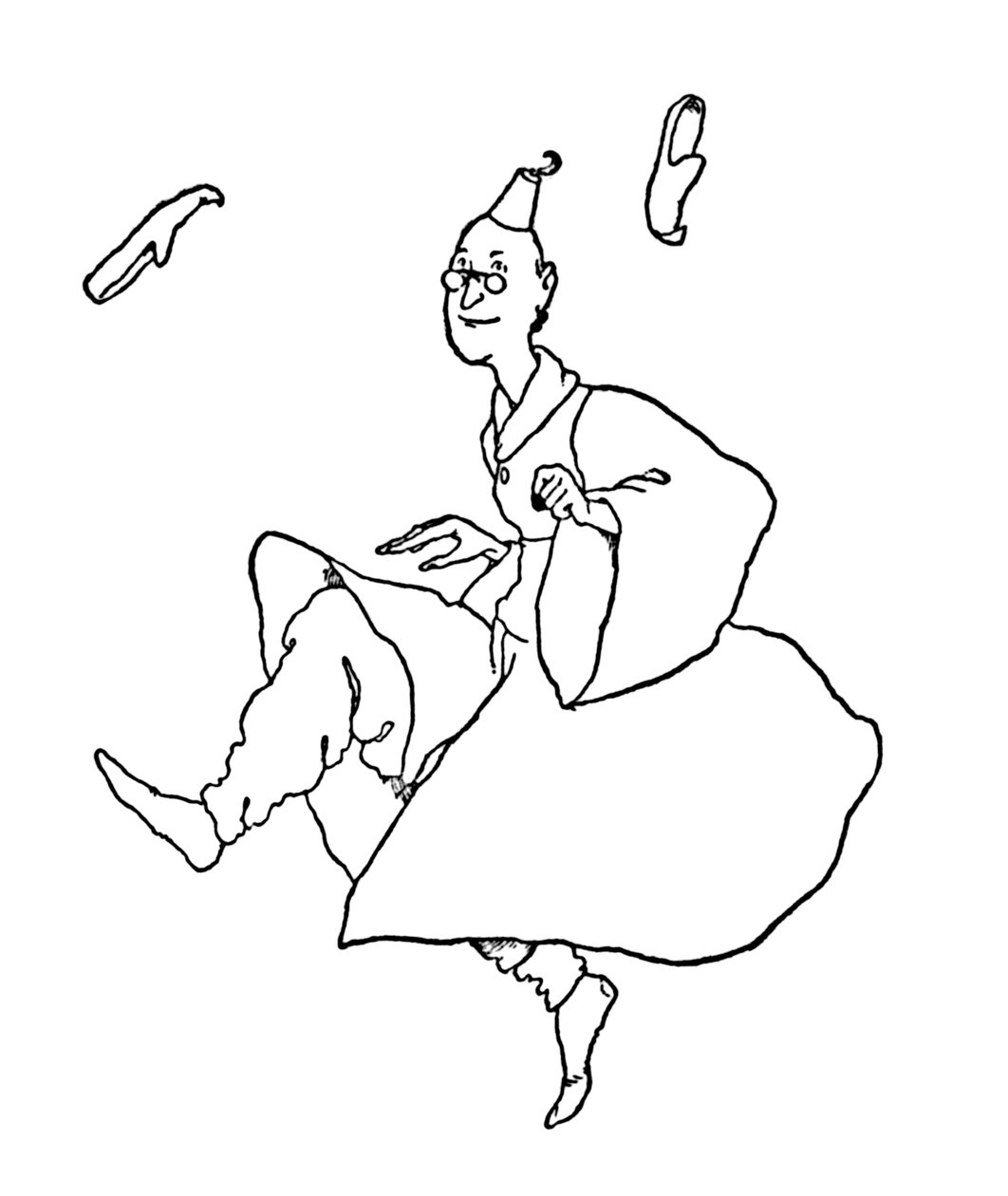 Tøflene deres fløy om ørene, c1930 av William Heath Robinson