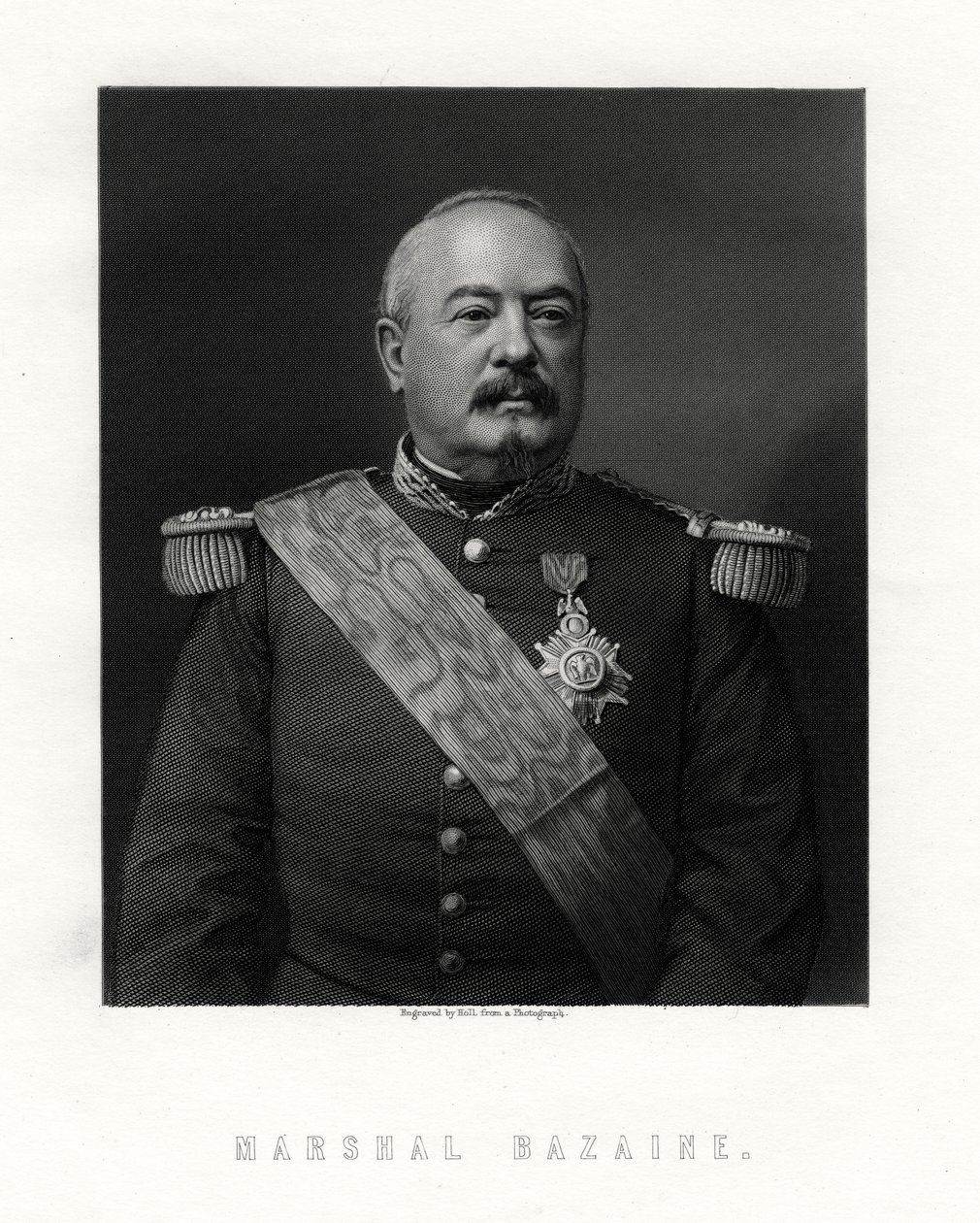 Achille Francois Bazaine, marskalk av Frankrike, 1800-tallet. av W. Holl