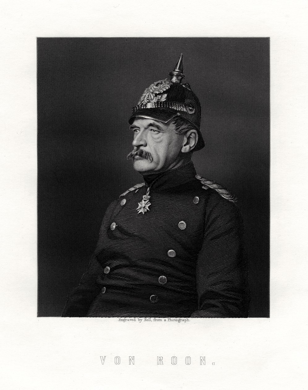 Albrecht Theodor Graf Emil von Roon, prøyssisk soldat og politiker, 1800-tallet. av W. Holl