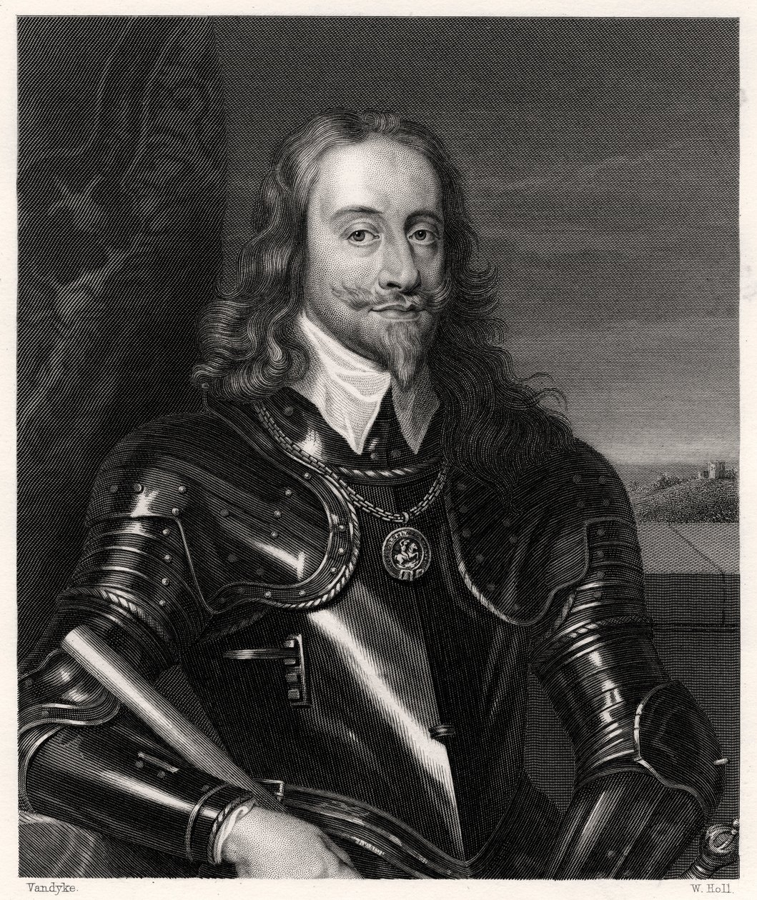 Charles I, konge av Storbritannia og Irland, 1800-tallet. av W. Holl