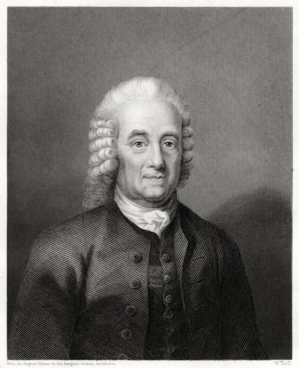 Emanuel Swedenborg , svensk filosof, mystiker og kosmolog, 1884 av W. Holl