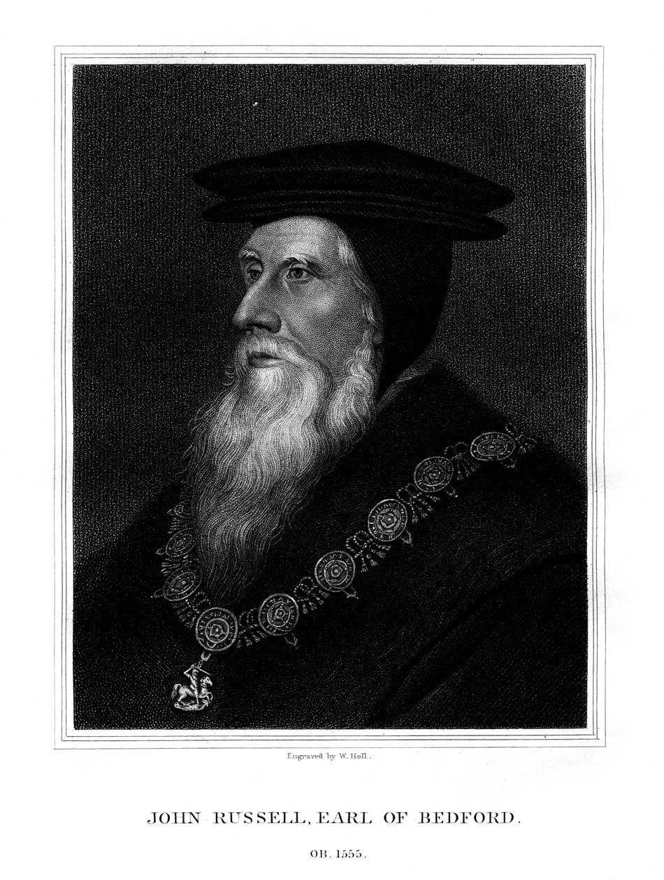 John Russell, 1. jarl av Bedford, engelsk kongelig minister, 1825. av W. Holl