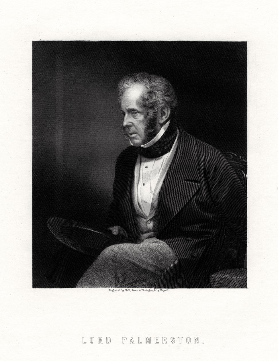 Lord Palmerston, britisk statsminister, 1800-tallet. av W. Holl