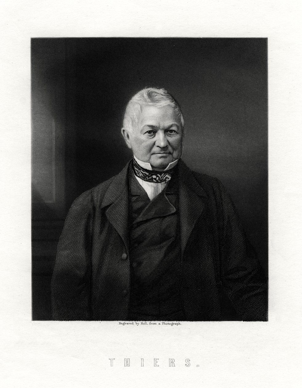 Louis Adolphe Thiers, fransk statsmann og historiker, 1800-tallet. av W. Holl