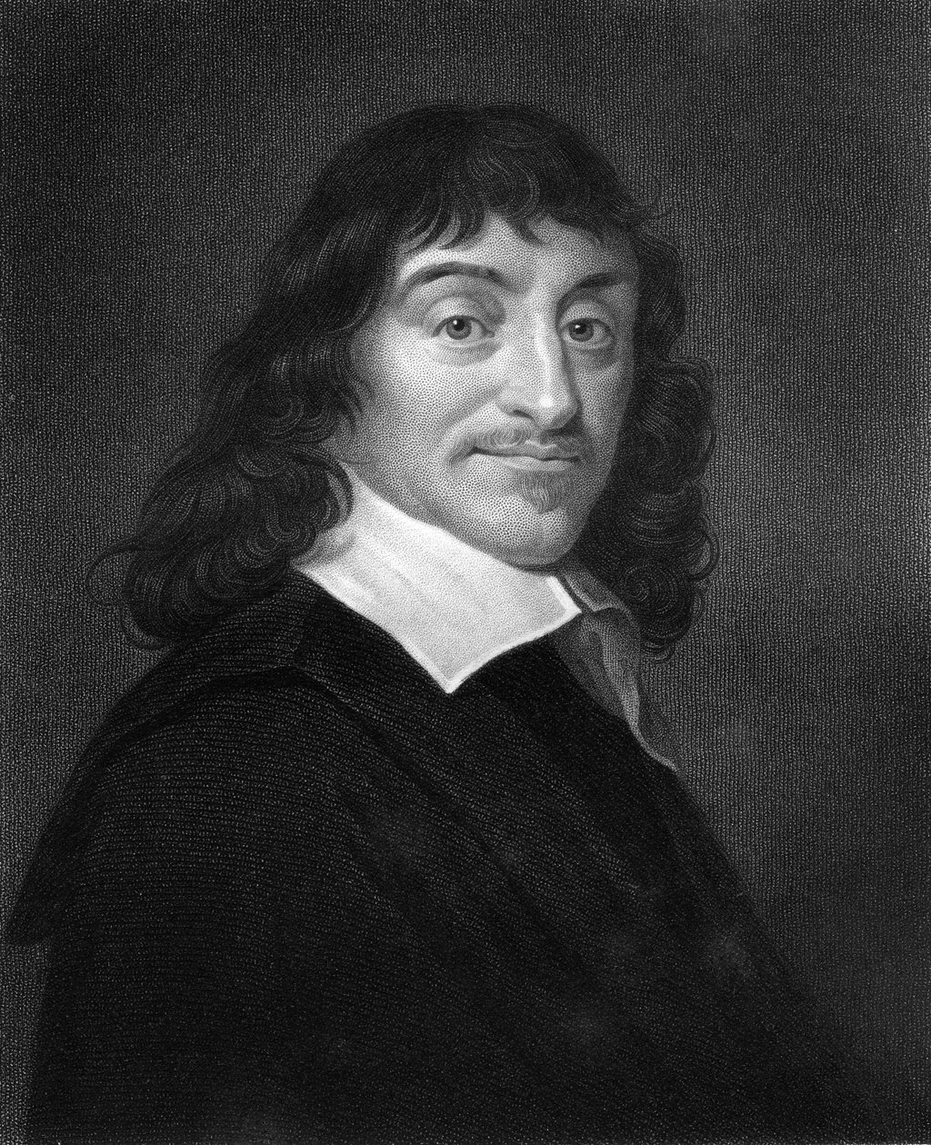 Rene Descartes , fransk filosof og matematiker fra 1600-tallet, 1836. av W. Holl