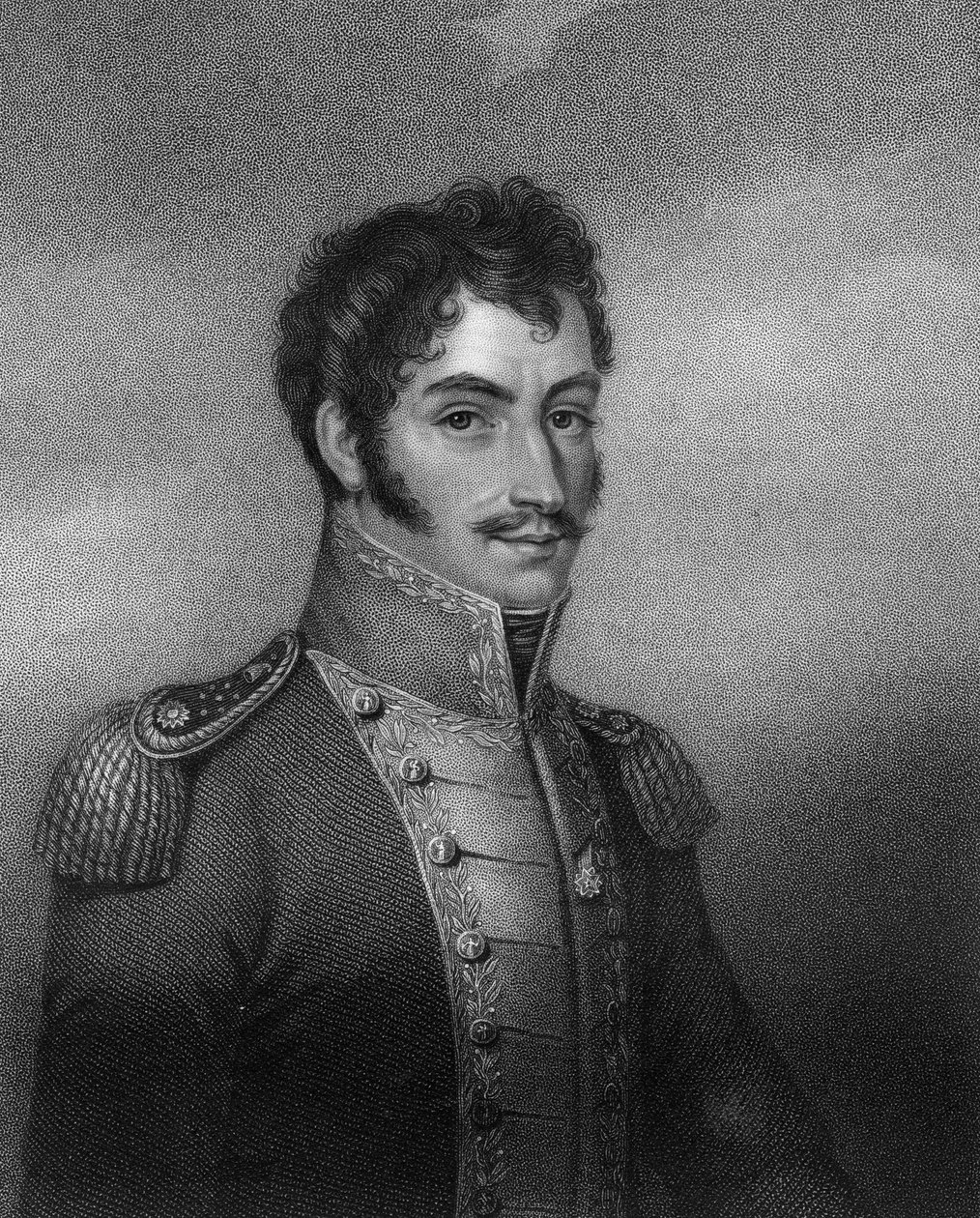 Simon Bolivar, søramerikansk revolusjonær fra 1800-tallet, 1836. av W. Holl