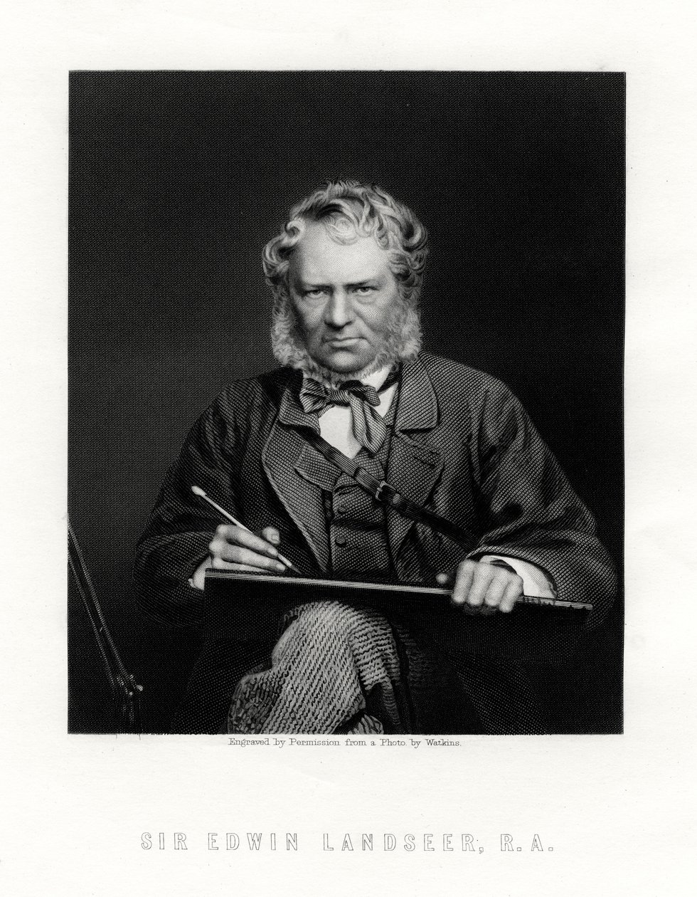 Sir Edwin Henry Landseer 1802-1873, britisk maler, 1800-tallet av W. Holl