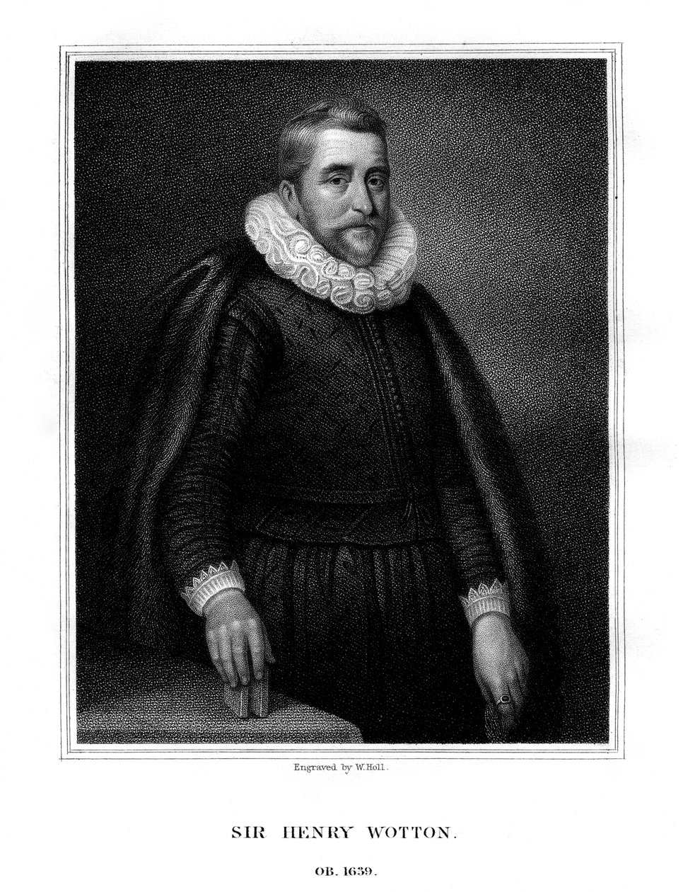 Sir Henry Wotton , engelsk forfatter og diplomat, 1824. av W. Holl